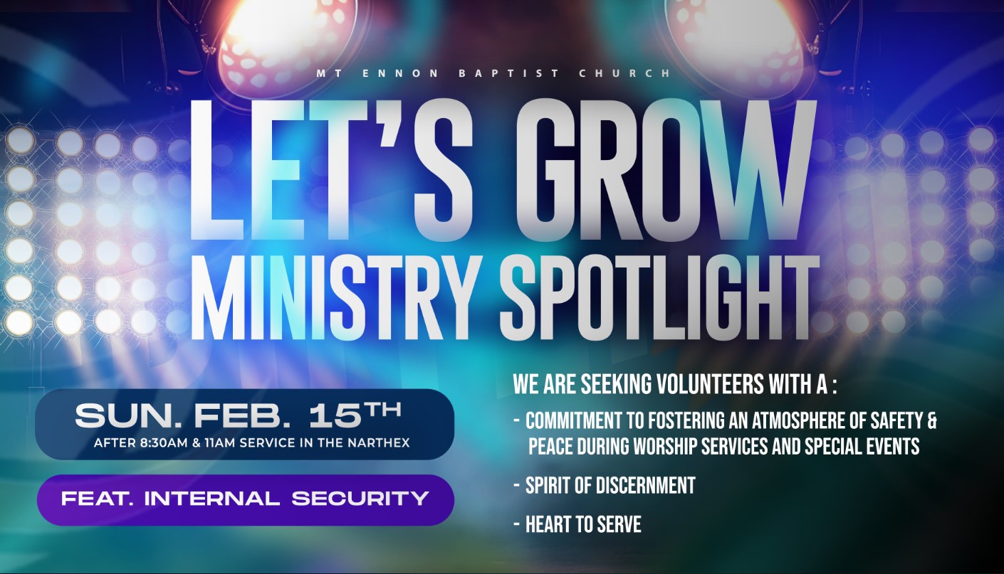 Let's Grow! Ministry Spotlight: Internal Security 